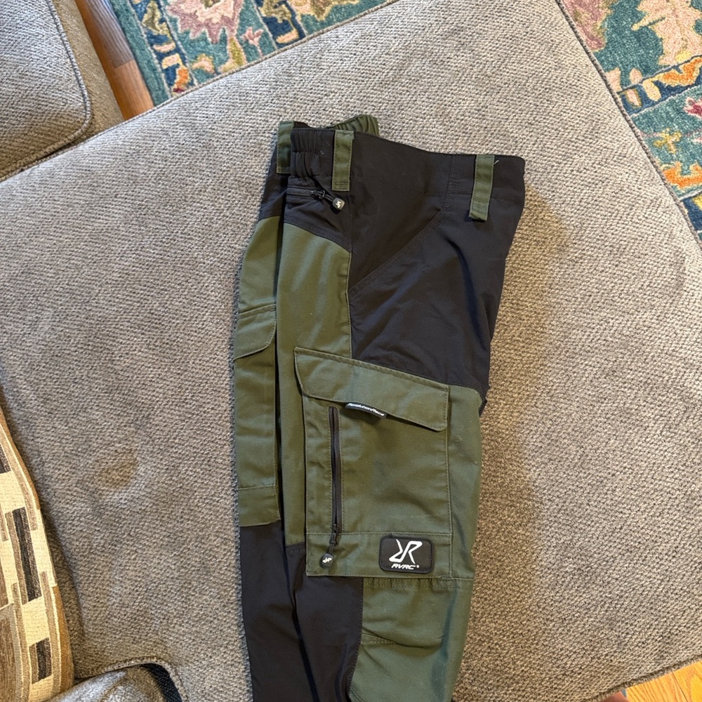 Revolution Race Olive & Black Tactical Cargo Pants